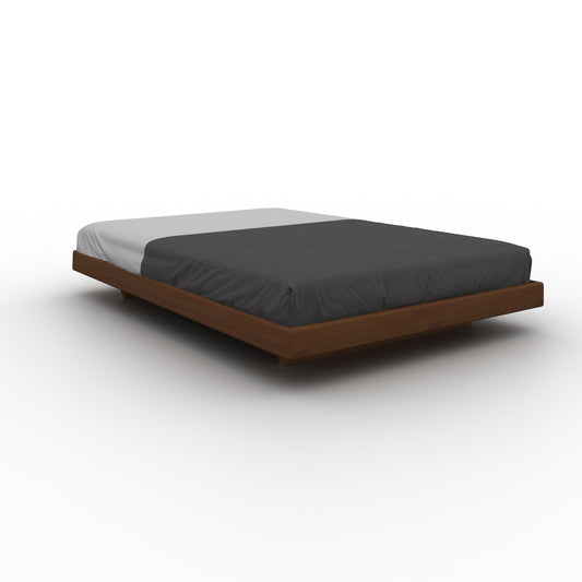 CARRE Bed Outlet 160 cm Walnut