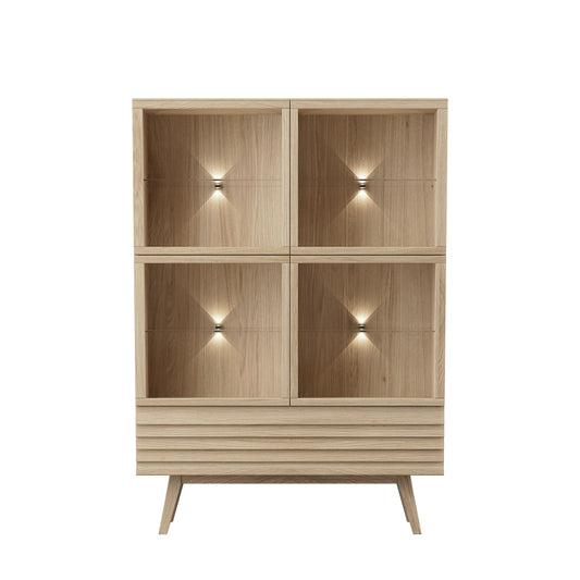 CASØ 777 Highboard with Angled Legs 124CM