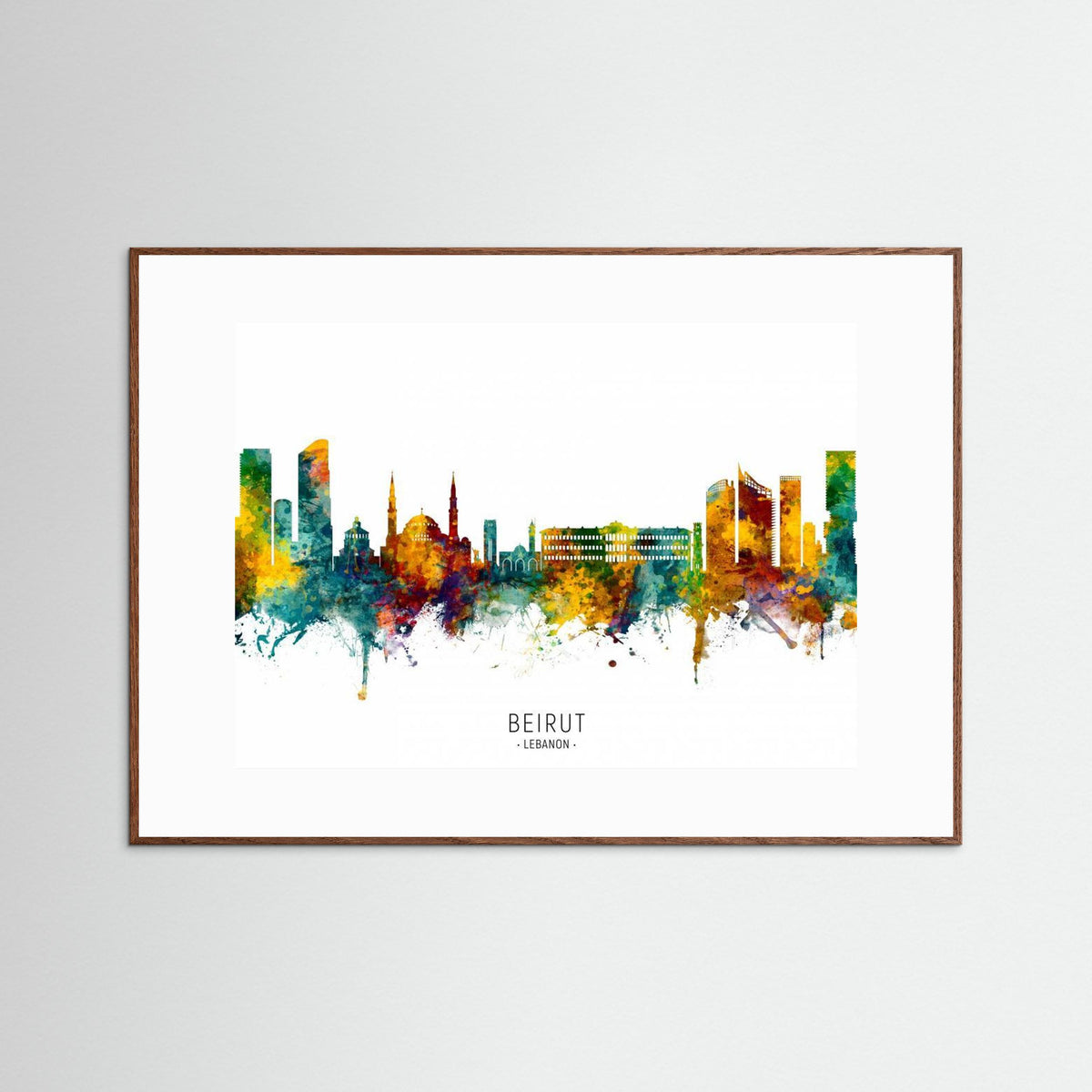 Beirut Lebanon Skyline by Michael Tompsett