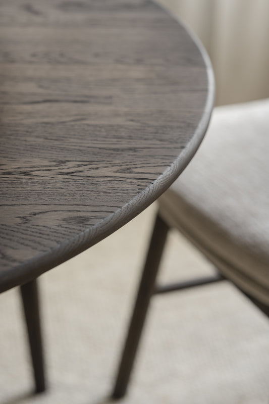 Tyler Round Extendable Dining Table Ø120 cm – Brown Oak – 4