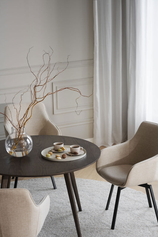 Rowico YUMI Round Brown Table 115CM