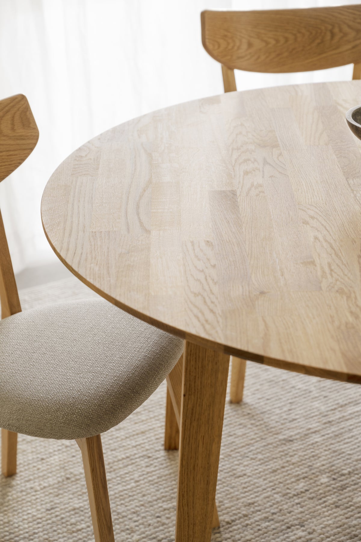 FILIPPA Round Extending Table 120CM/165CM/210CM – Standard Extending Table 120CM/165CM / Oak – 5