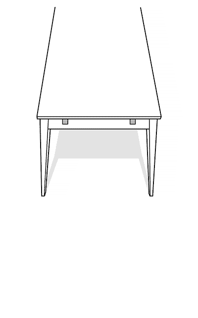 MELFORT Dining Table 180 to 280 CM – Standard table – 180 cm – 6