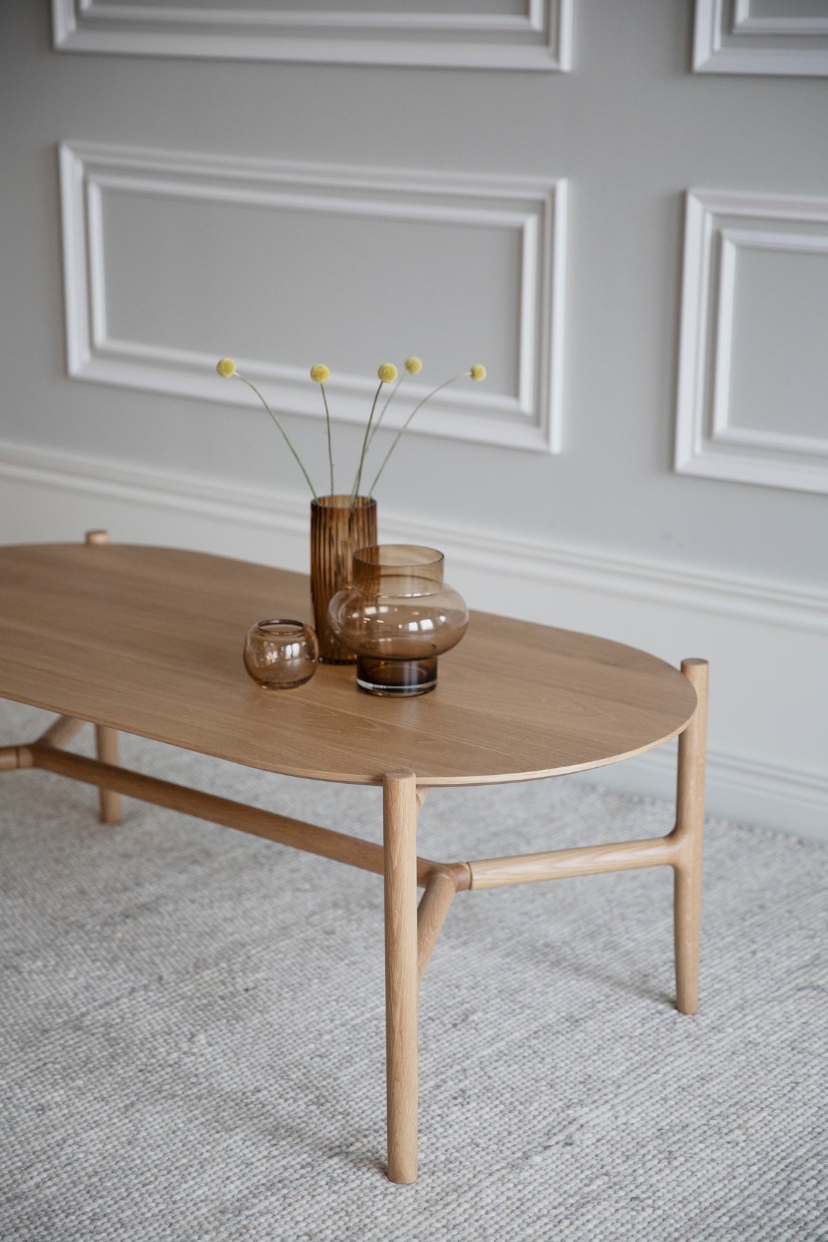 HOLTON Oak Oval Coffee Table 130CM – Default Title – 4