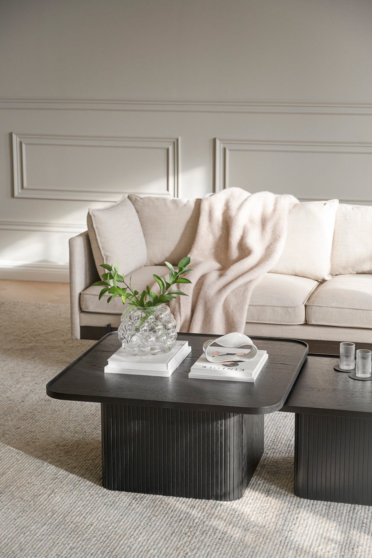 SULLIVAN Coffee Table 60CM & 80CM – Medium – 80 x 80 cm / Whitewashed Oak – 4