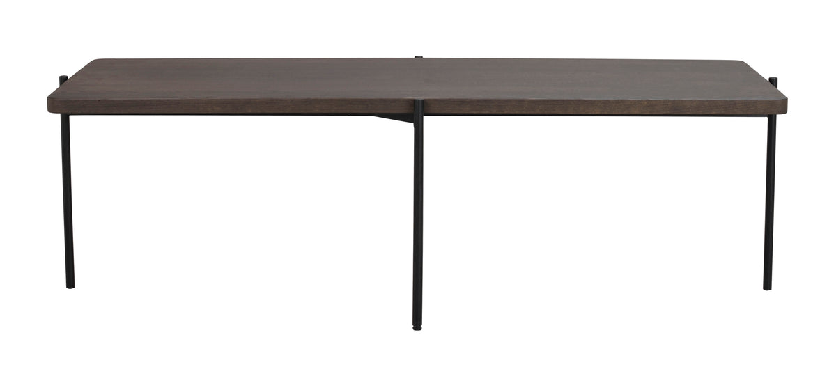 SHELTON Coffee Table 95CM & 145CM – Medium – 145 x 60 cm / brown ash/black metal – 1