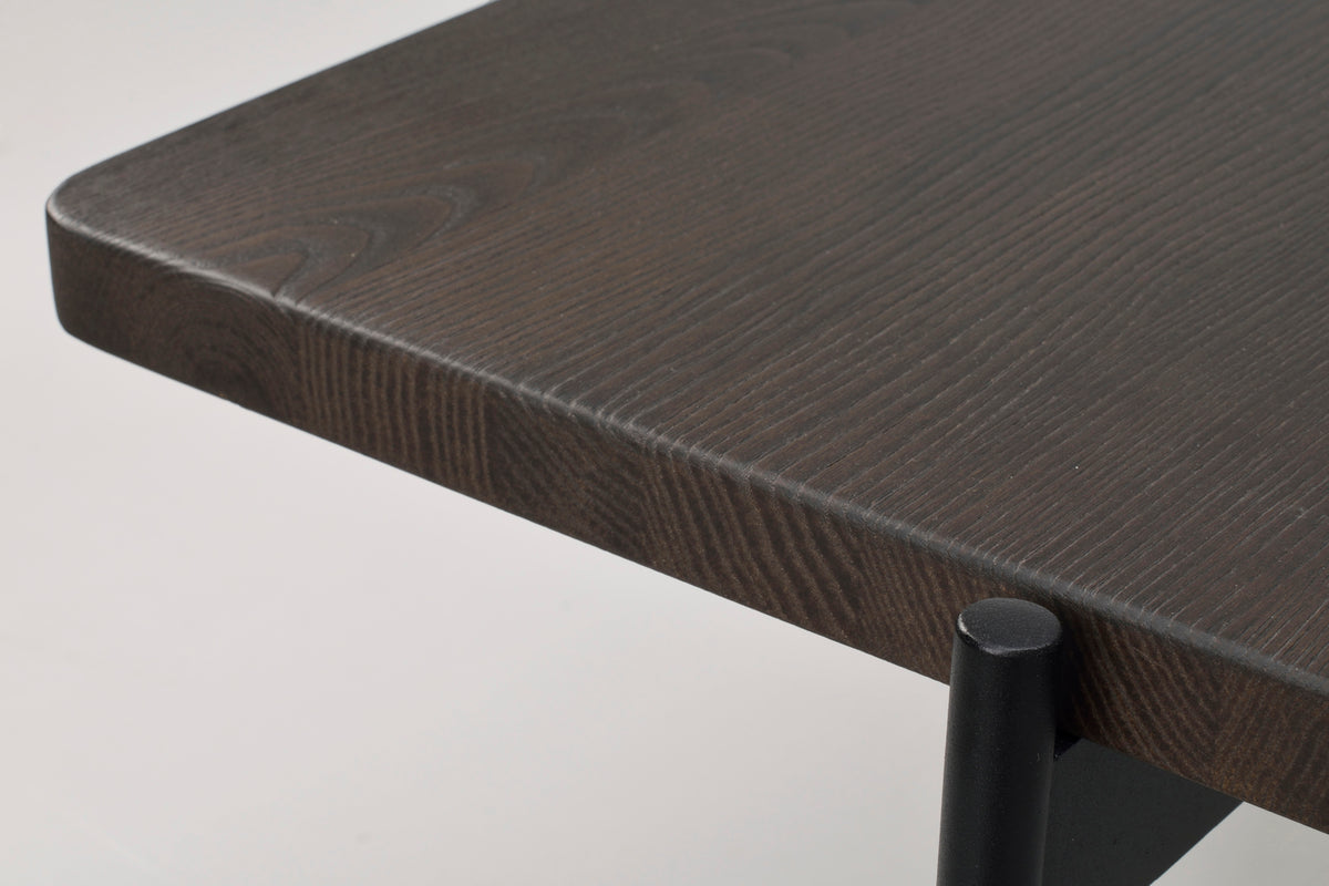 SHELTON Coffee Table 95CM & 145CM – Small – 95 x 50 cm / brown ash/black metal – 5