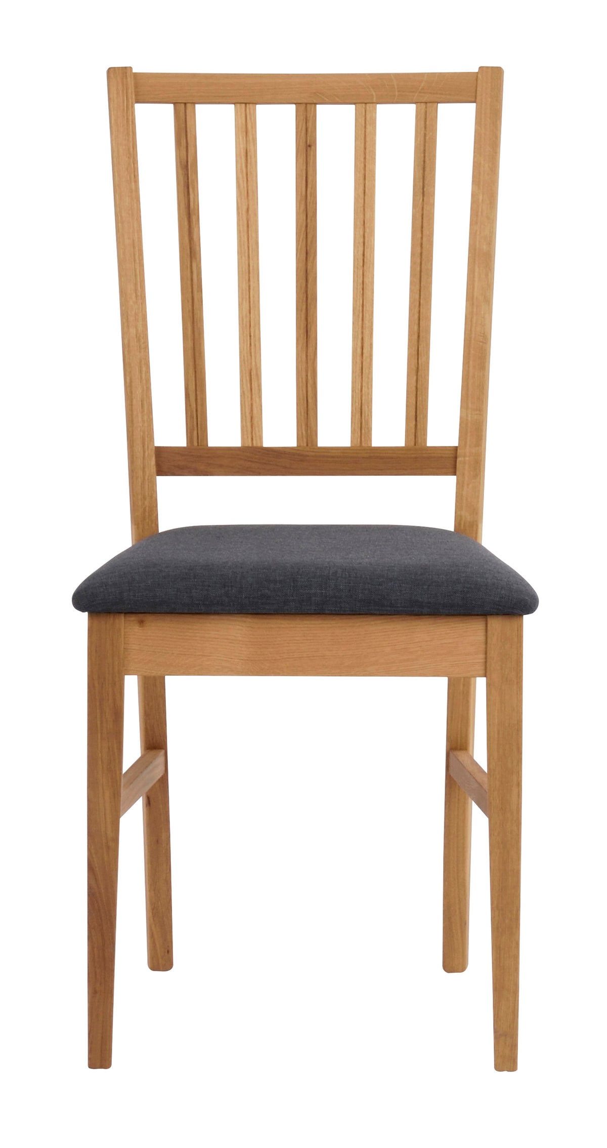 FILIPPA Set of 2 Chairs – Oak/grey fabric – 1
