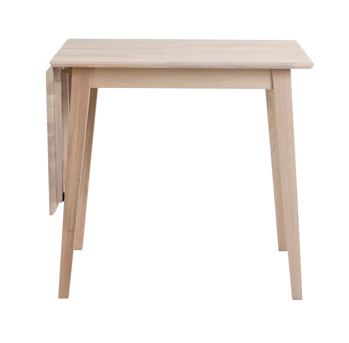FILIPPA Drop Leaf Table 80CM & 120CM – Whitewashed oak top/whitewashed oak legs / Medium 80CM – 1