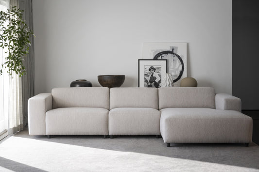 Willard 4-Seater Modular Sofa with Chaise Longue – Light Beige / Right-hand chaise – 3