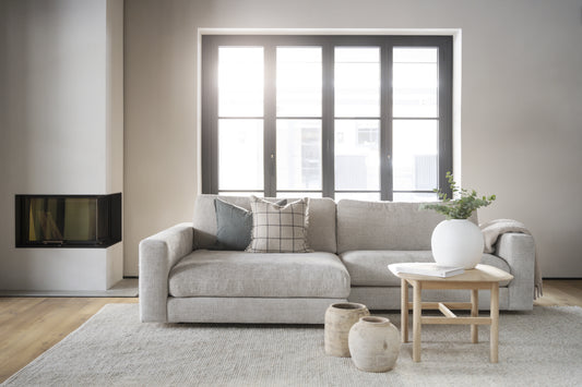 Duncan 3-Seater Sofa with Chaise Longue – Left / Light Grey – 3