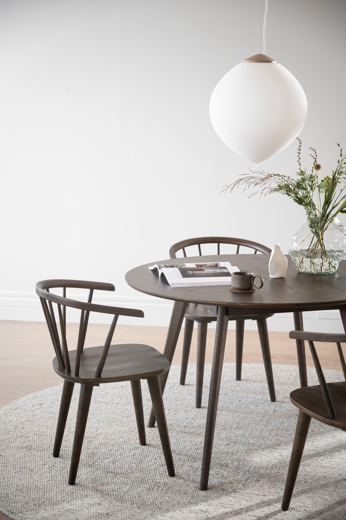 CARMEN Set of 2 Chairs – 2 Brown Chairs – 2
