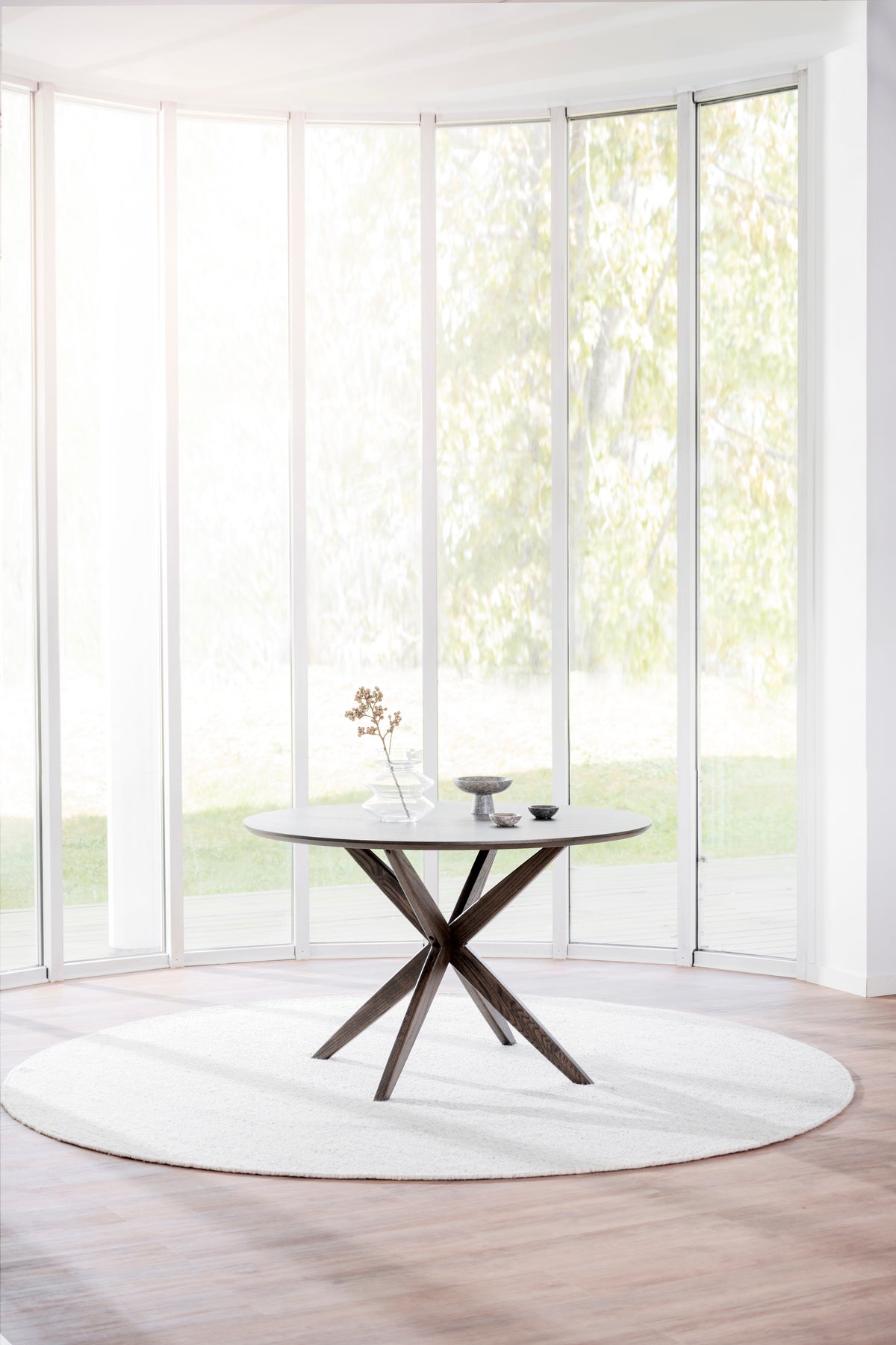 CALVERTON Round Brown Table Ø120 CM – Default Title – 4