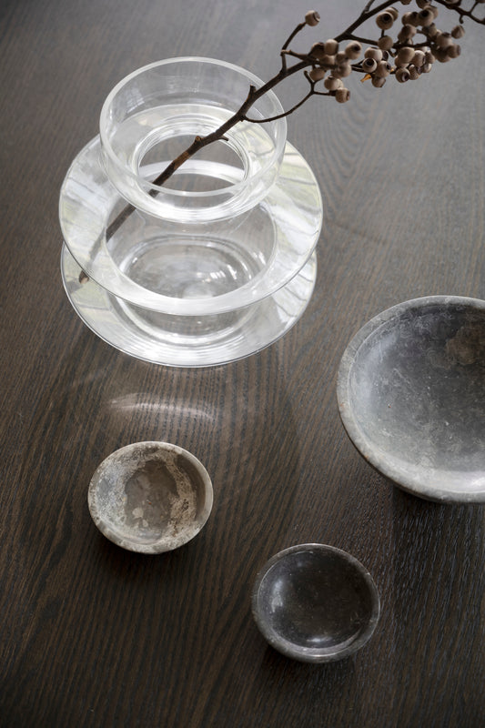 CALVERTON Runder brauner Tisch Ø120 CM