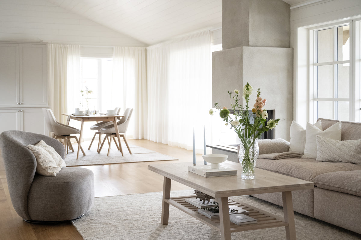 BROOKLYN Coffee Table 130CM – Whitewashed solid whitewashed – 3