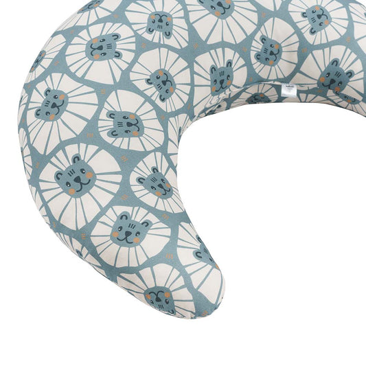 Denim Lions Feeding Cushion by Malomi Kids
