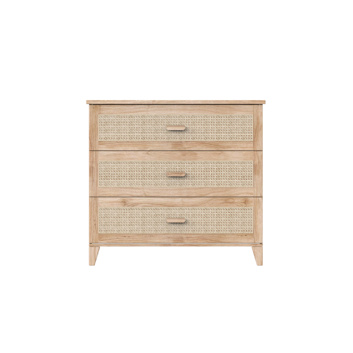 NAMI BOIS Chest of Drawers - Natural / Rattan