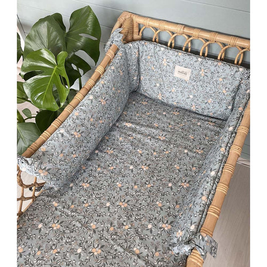 Camel Check Cot Bumper by Malomi Kids