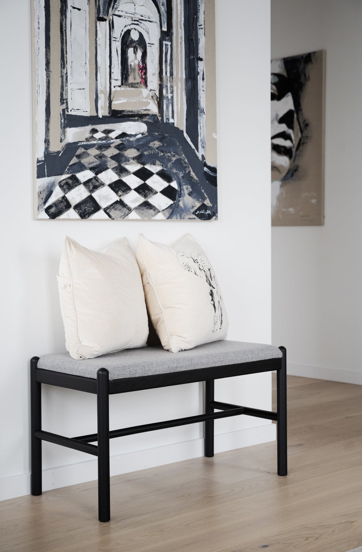 MILFORD Bench 80CM – Black – 2