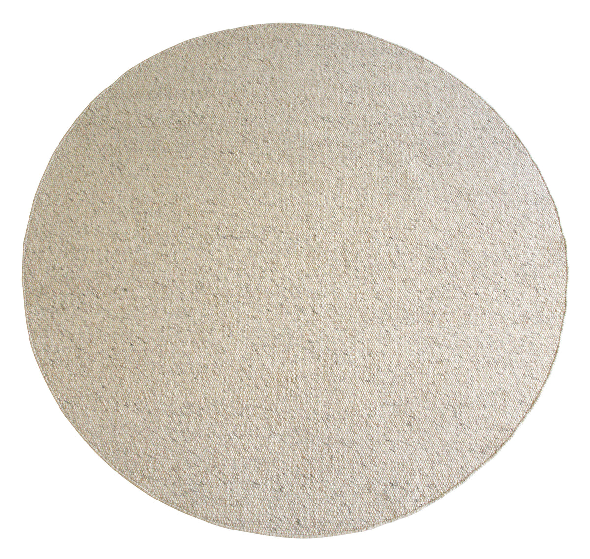 AUCKLAND Wool Round Carpet Ø250 – beige wool – 1