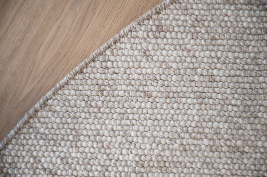 AUCKLAND Wool Round Carpet Ø250 – beige wool – 5