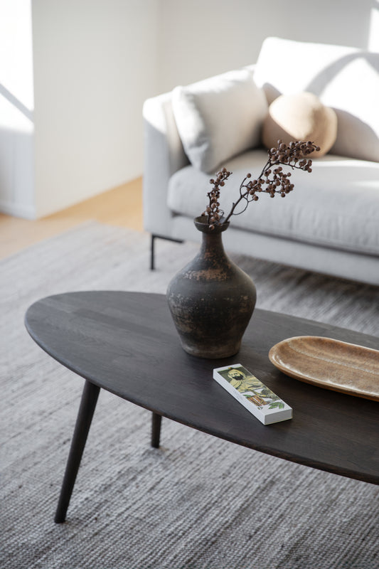 Tompkins Oval Coffee Table 150 x 60 cm – Brown Oak – 3