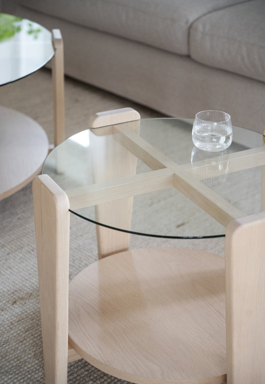 Arran Round Coffee Table Ø52 cm – Whitewash Oak – Default Title – 3