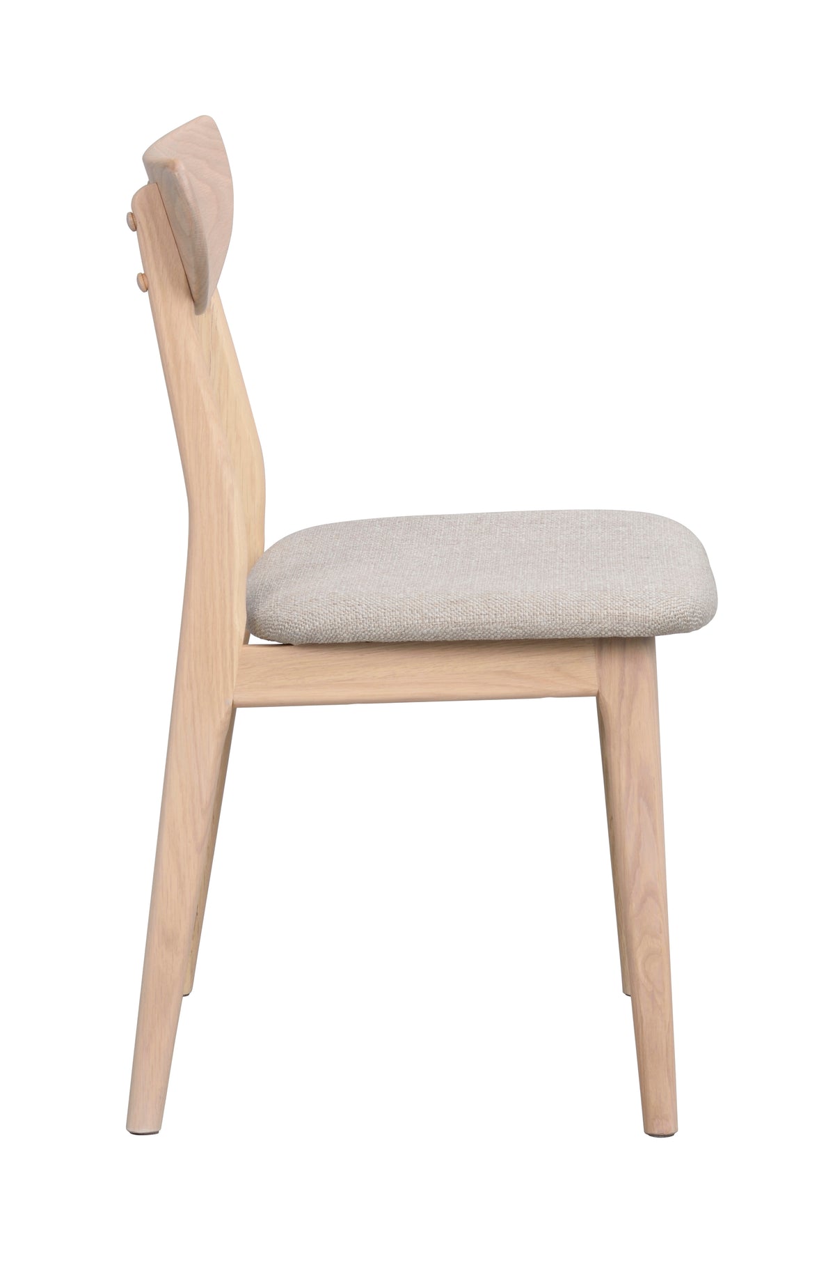 RODHAM Set of 2 Chairs – white wash oak/grey beige – 9