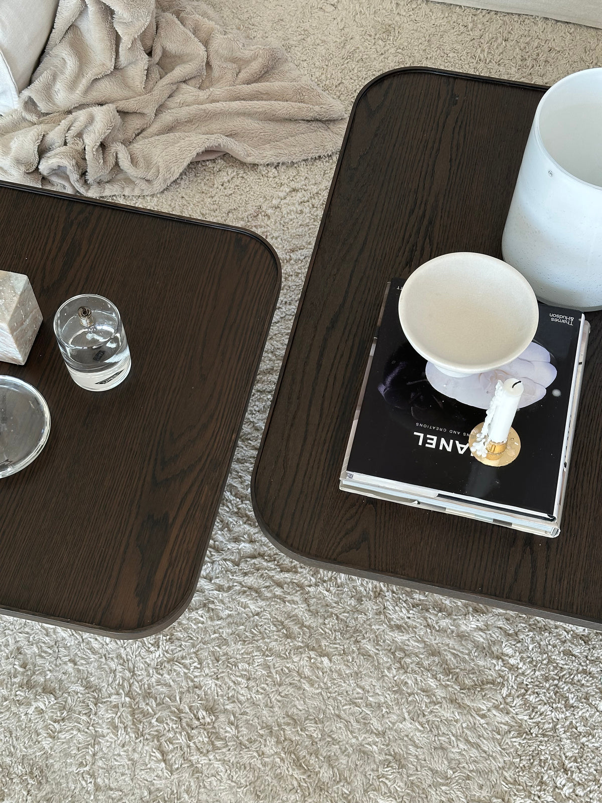 SULLIVAN Coffee Table 60CM & 80CM – Small – 60 x 60 cm / Brown Oak – 6