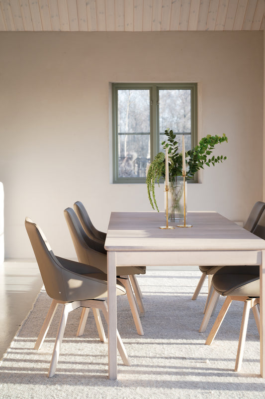 Gardner Dining Table, White Pigmented Oak, 200 to 300 cm – Standard 200 CM – 2