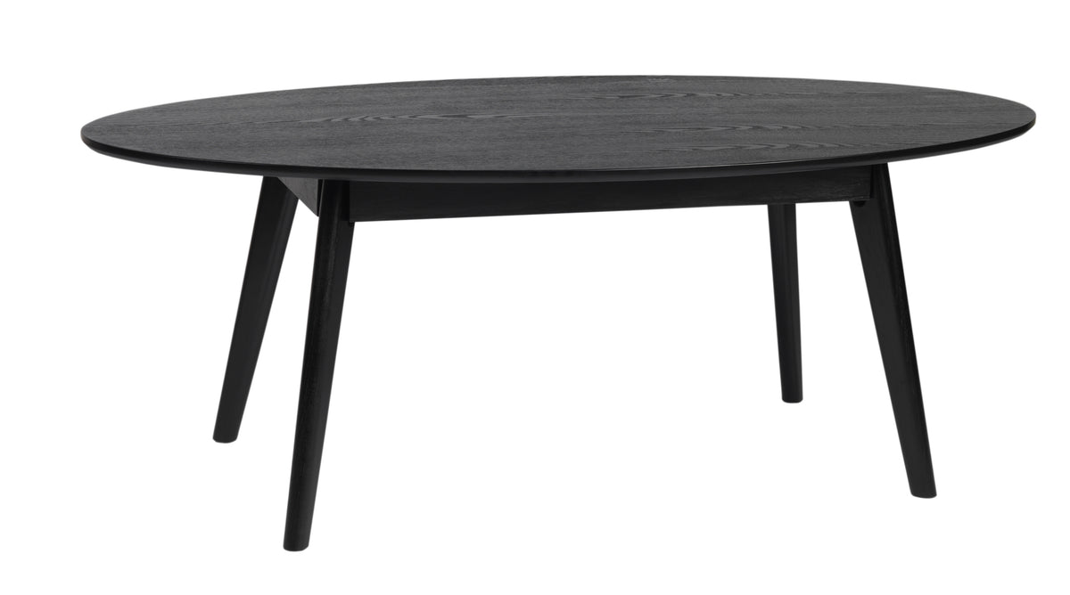 YUMI Oval Coffee Table 130CM – Black – 1
