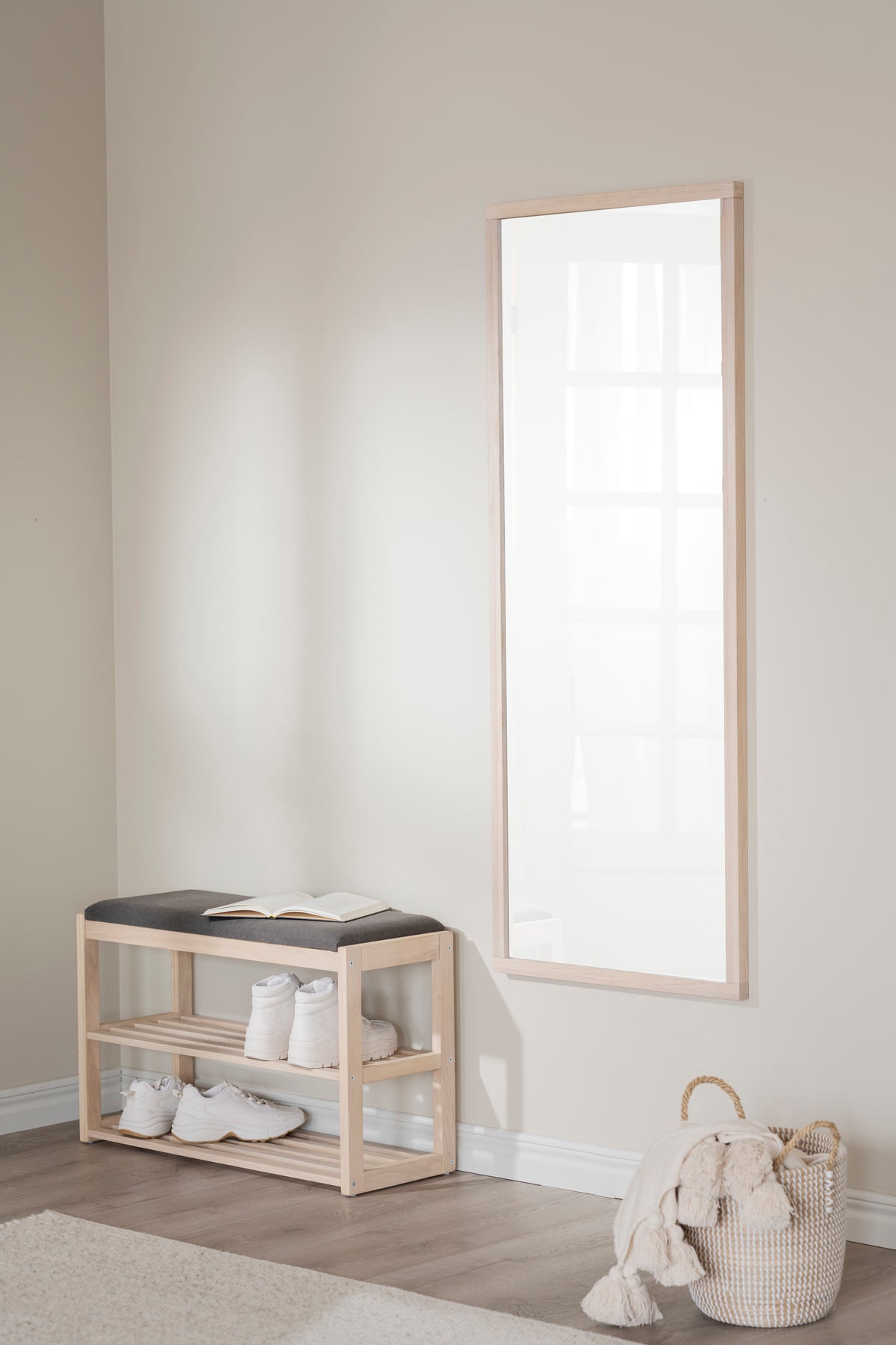 CONFETTI Shoe Bench 80CM – Whitewash oak – 3