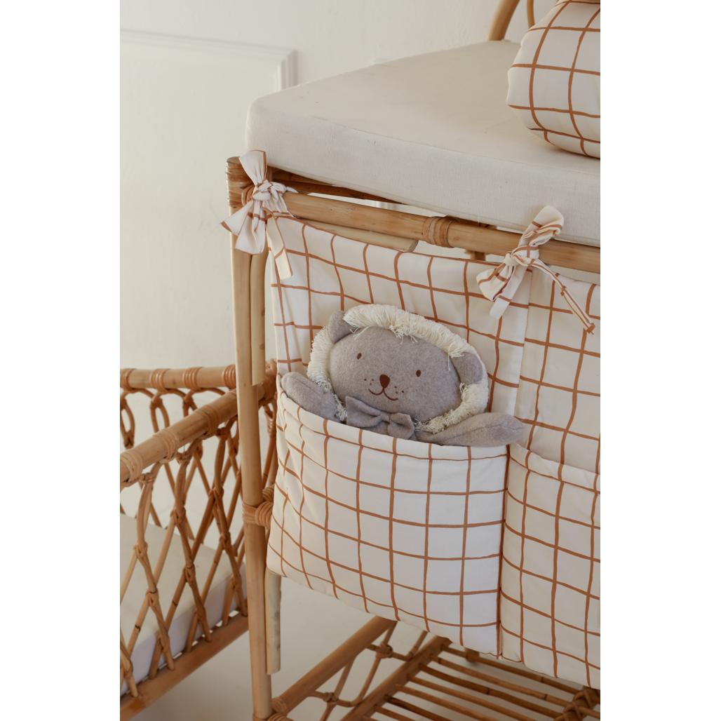 Camel Check Cot Organiser by Malomi Kids