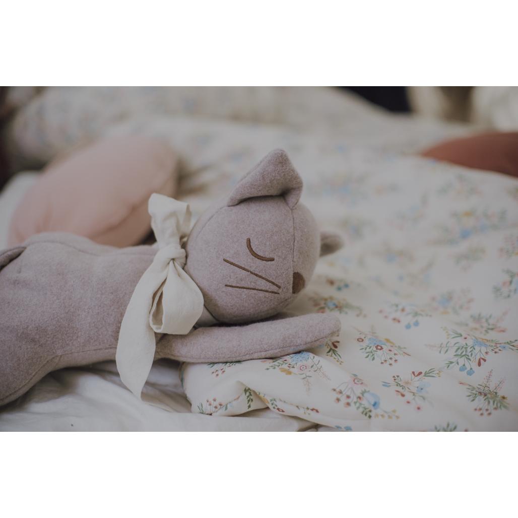Organic Fleece Cat Cuddly Toy by Malomi Kids