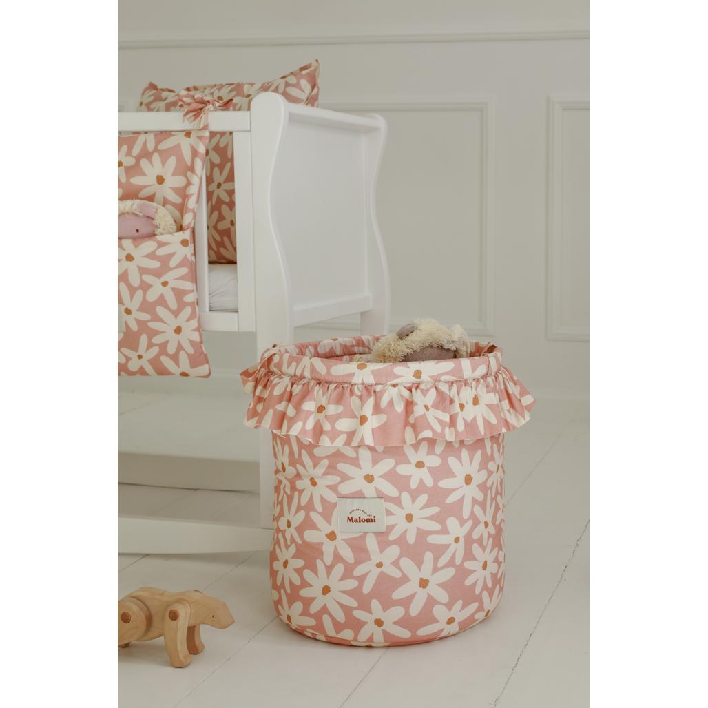 Blush Daisies Toy Basket by Malomi Kids