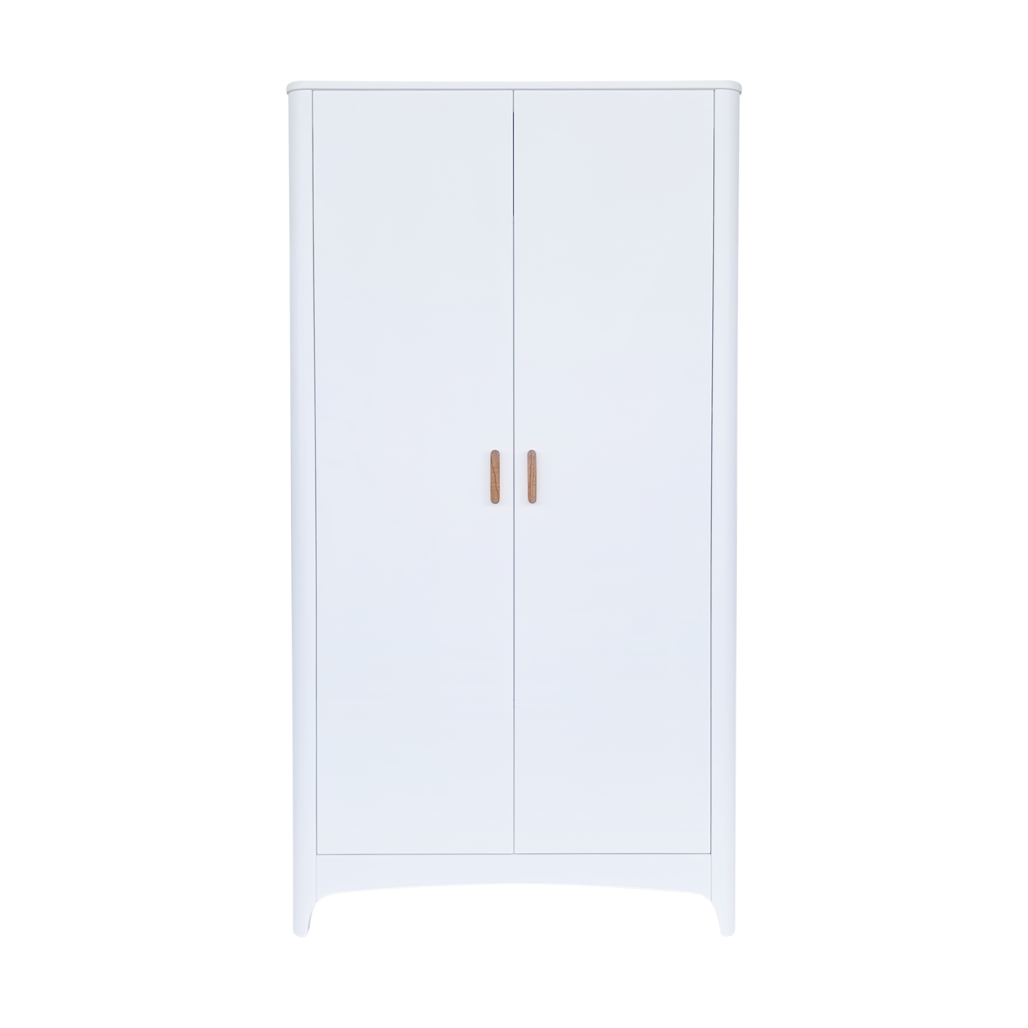 NÉRÉE & NÉRÉIDES 2-Door Wardrobe - Neige