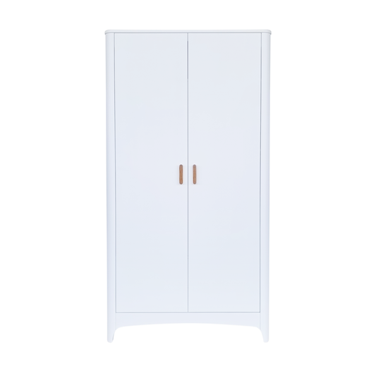 NÉRÉE & NÉRÉIDES 2-Door Wardrobe - Neige