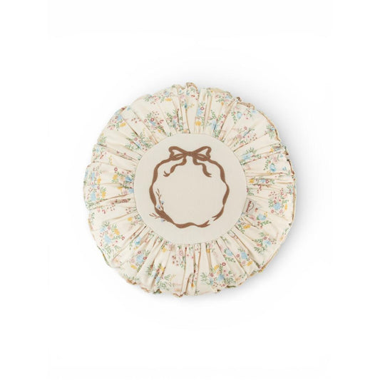 Blooming Meadow Round Boho Cushion by Malomi Kids