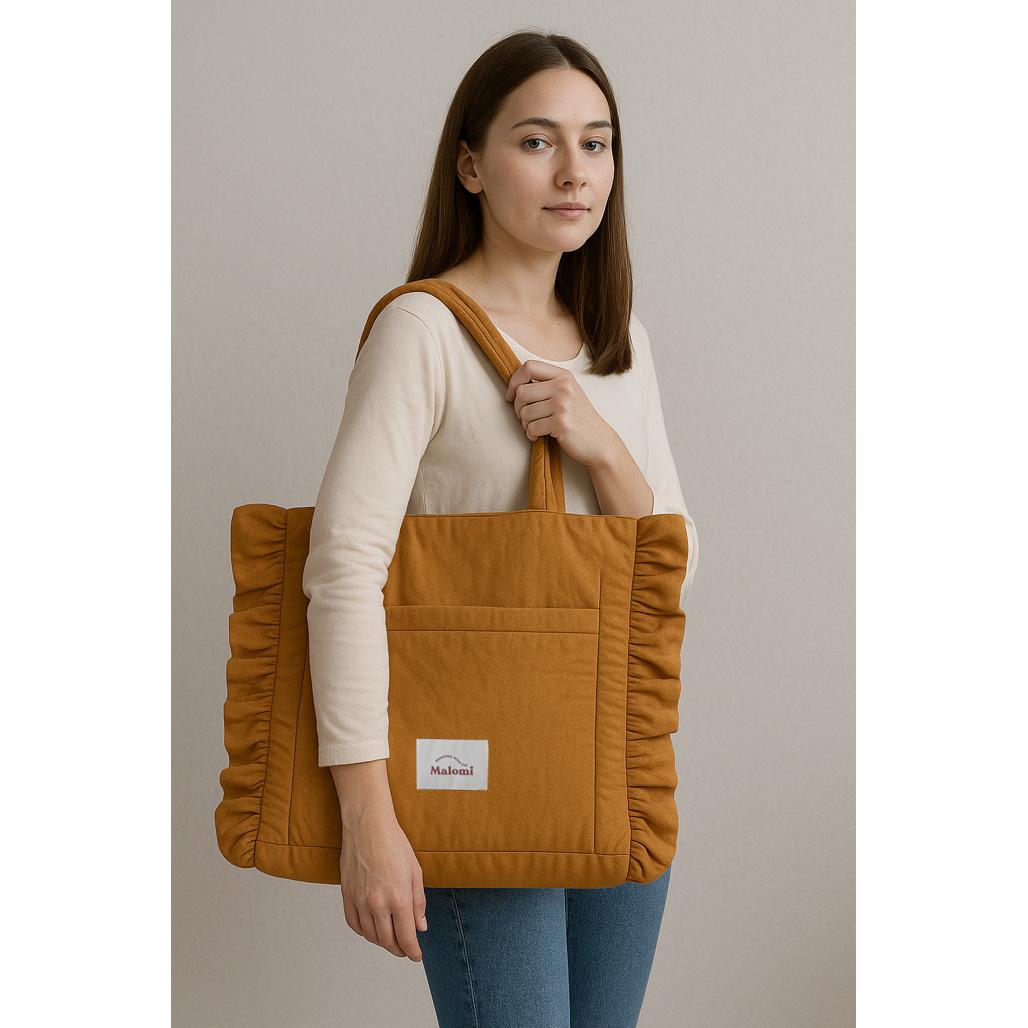Ruffle Shopper Bag by Malomi Kids