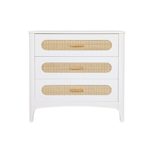 NÉRÉIDES Neige Rattan Chest of Drawers