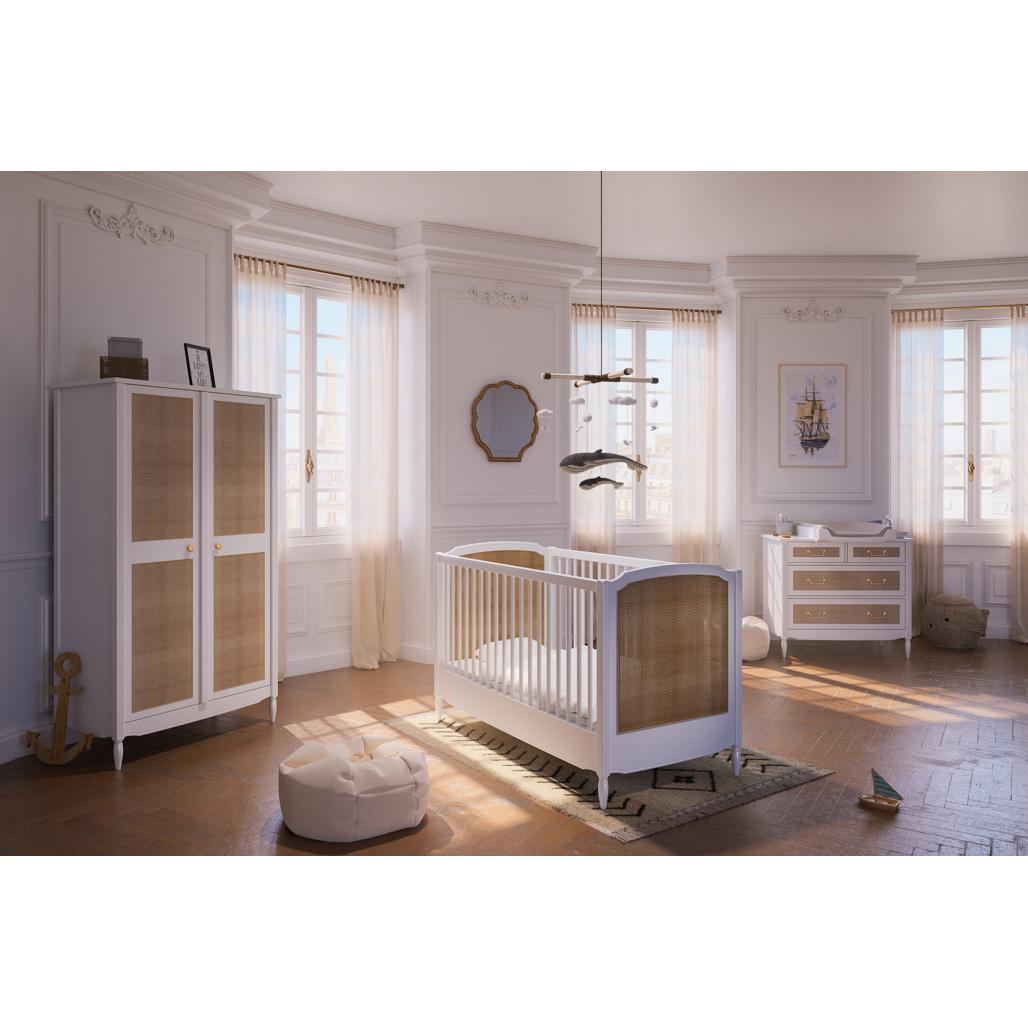 HERMIONE Chest of Drawers - Neige