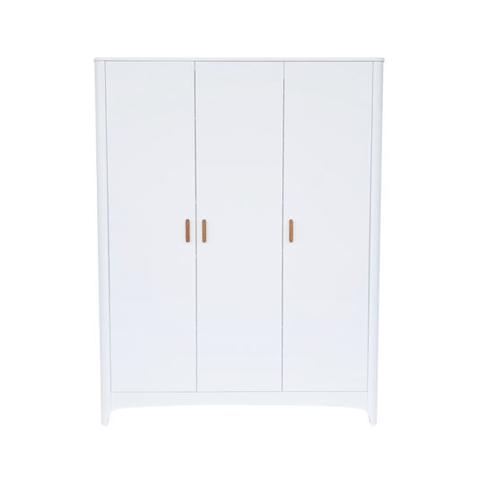 NÉRÉE & NÉRÉIDES 3-Door Wardrobe - Neige