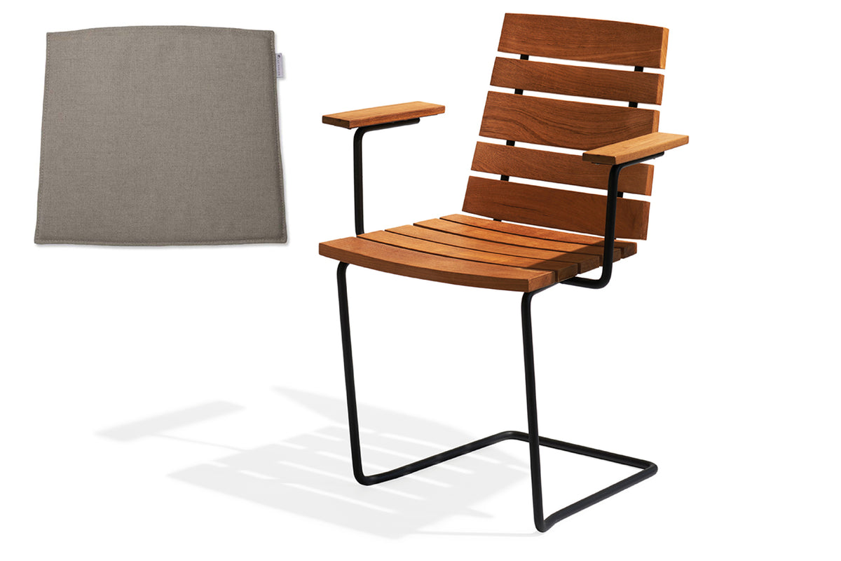 Grinda armchair with grey cushion
