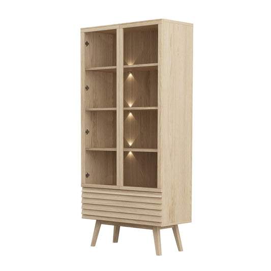 CASØ 777 Display Cabinet with Angled Legs 80CM