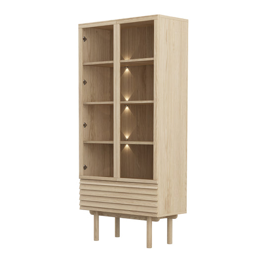 CASØ 777 Display Cabinet with Round Legs 80CM