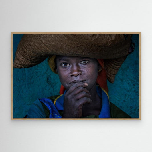Ethiopian woman in a market. by Joxe Inazio Kuesta Garmendia