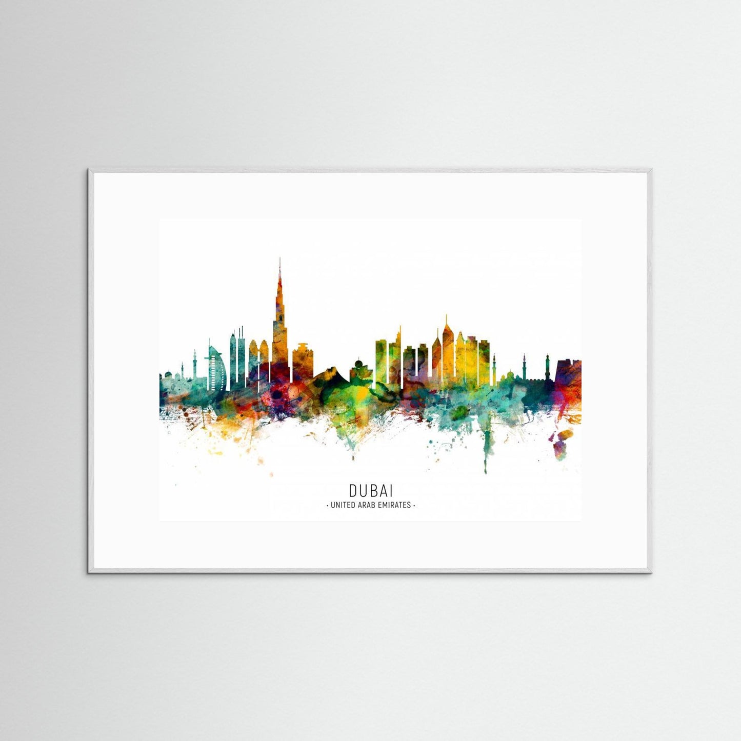 Dubai UAE Skyline by Michael Tompsett