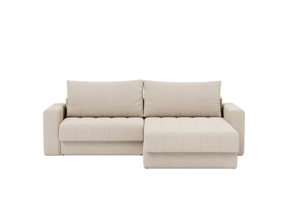 AKELLO Sofa Bed with Chaise and Arm Rests 143x200CM