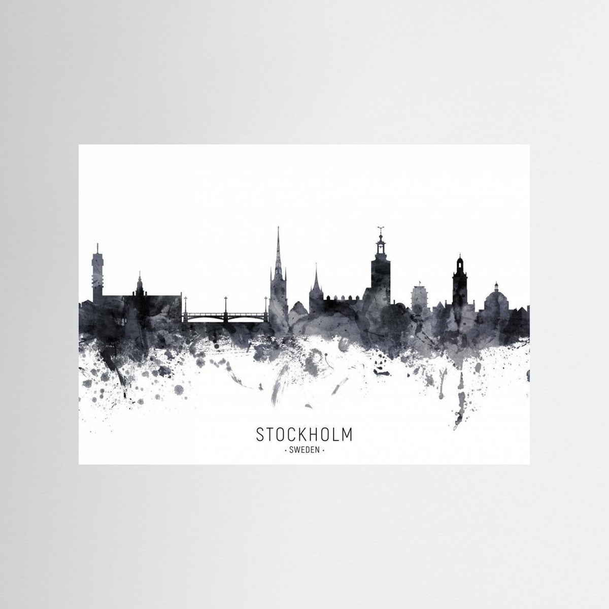 Stockholm Sweden Skyline by Michael Tompsett
