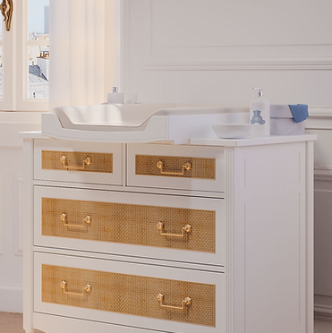 HERMIONE Chest of Drawers - Neige